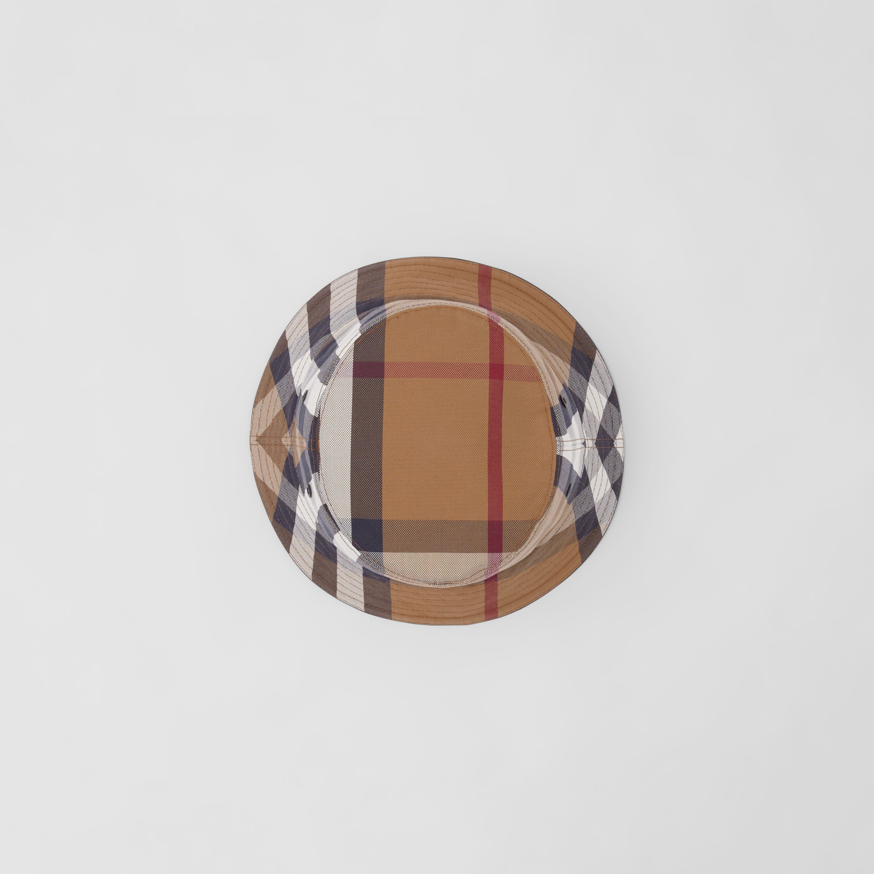 BURBERRY CHECK COTTON-CANVAS BUCKET HAT