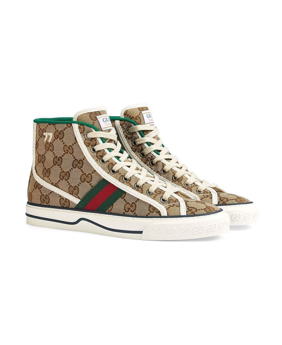 Gucci Tennis 1977 High-top Sneakers In Brown