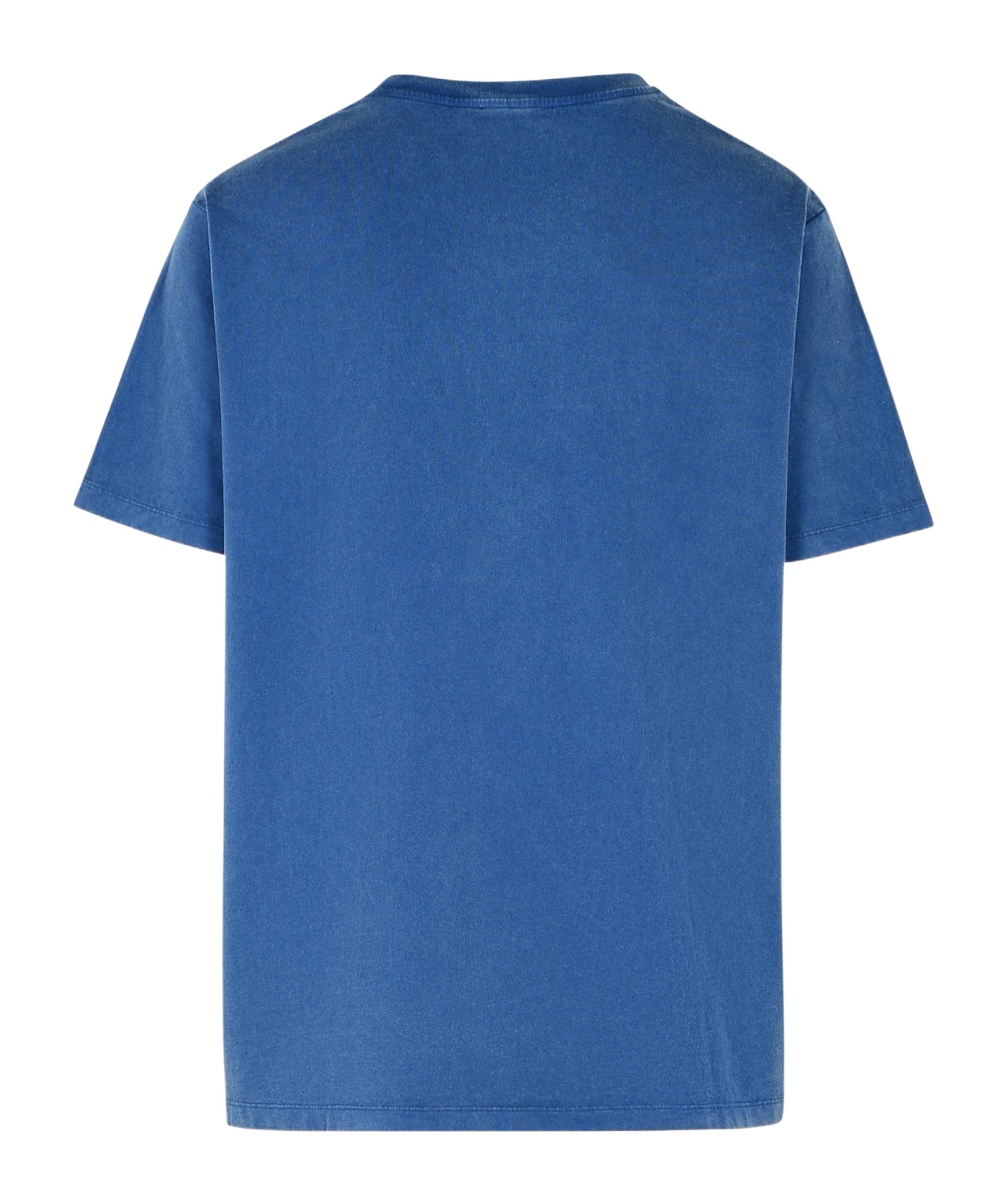 Shop Balmain Loose T-shirt With Vintage  Embroidery In Blue