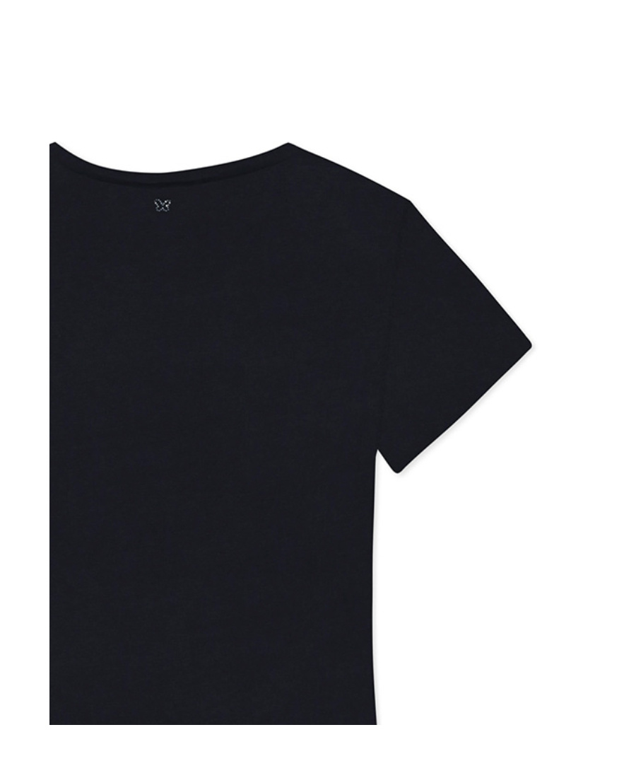 Weekend Max Mara T-shirt With Round Neck And Short Sleeves In Black