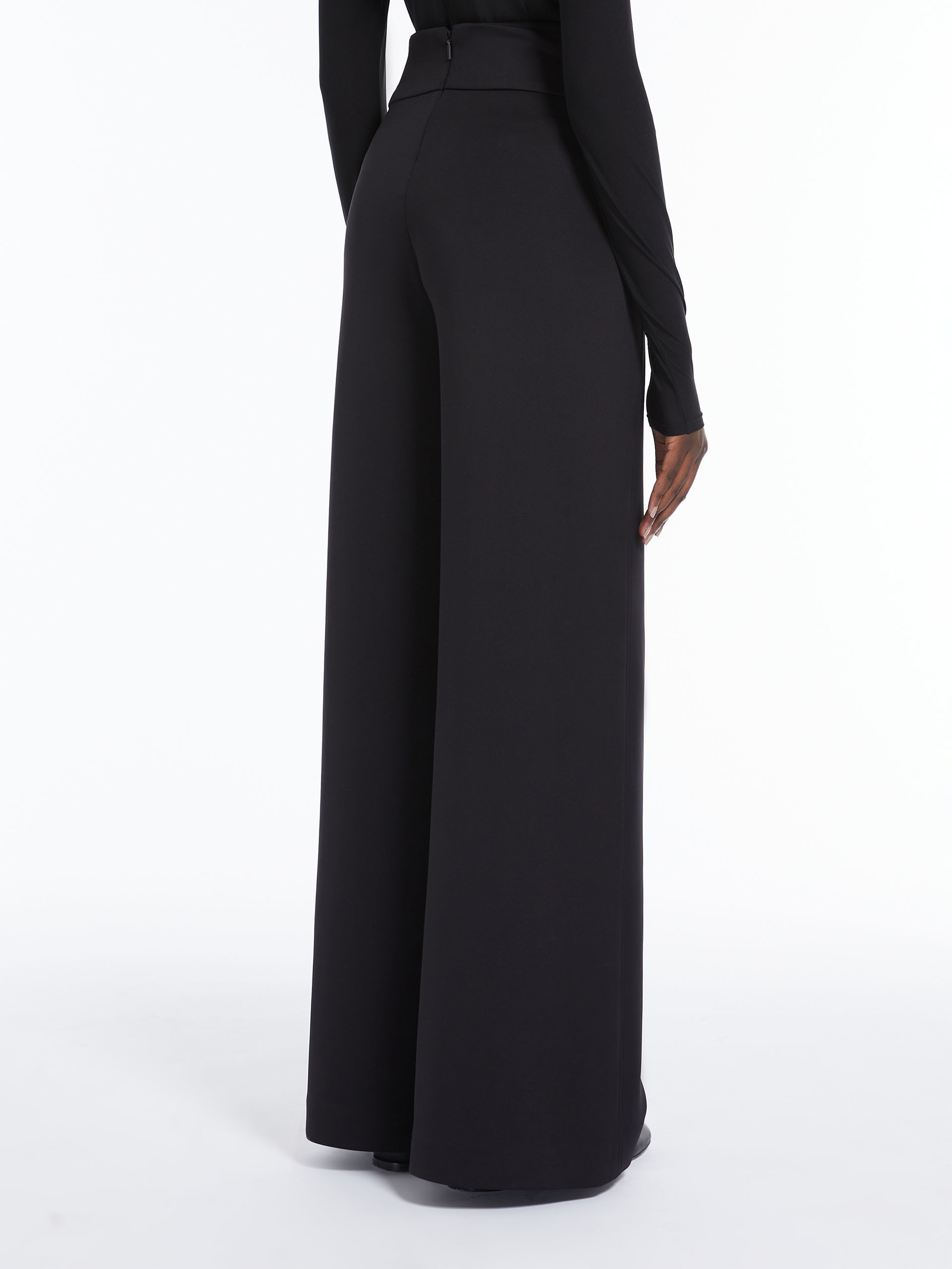 Max Mara Ninfa Wide-leg Pants In Black