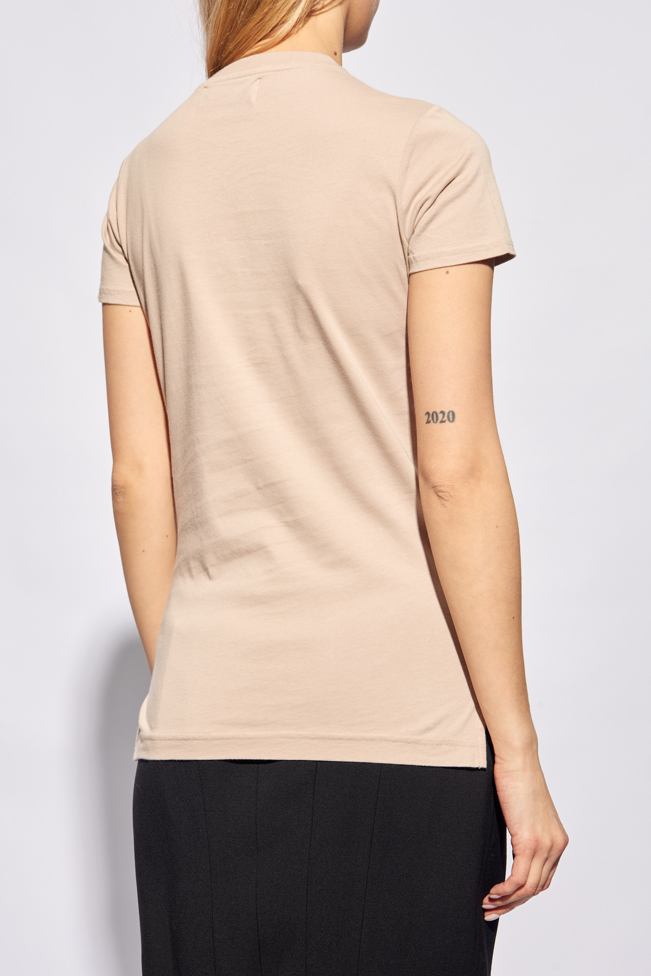 Shop Vivienne Westwood Orb-embroidered Cotton T-shirt In Nude