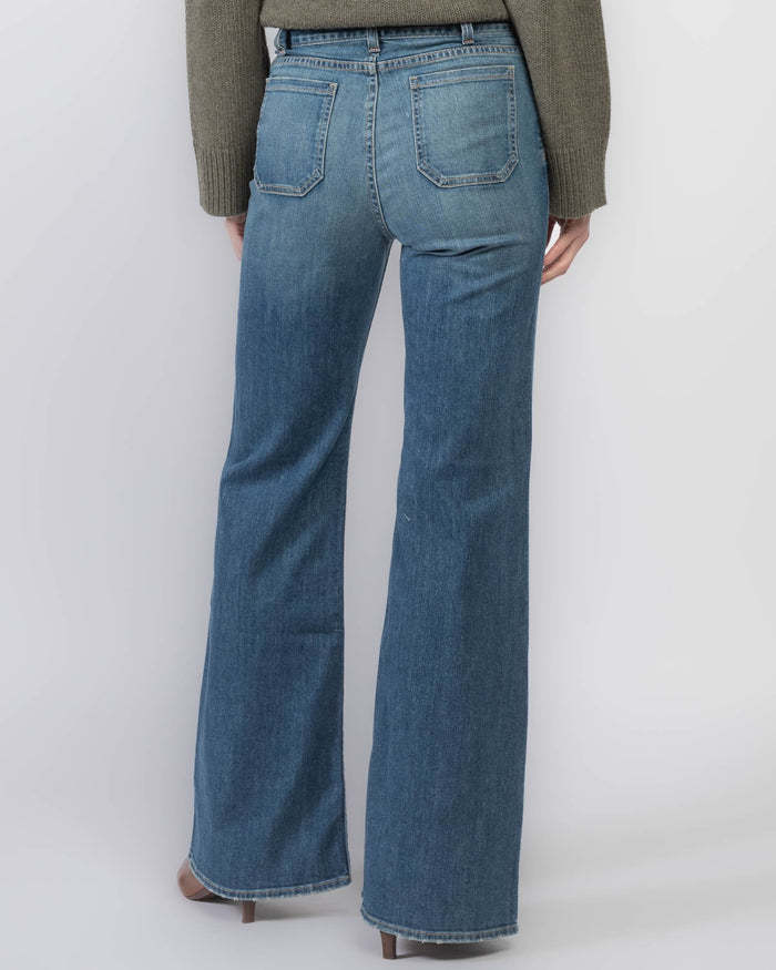 Nili Lotan Belt-loop Jeans In Blue