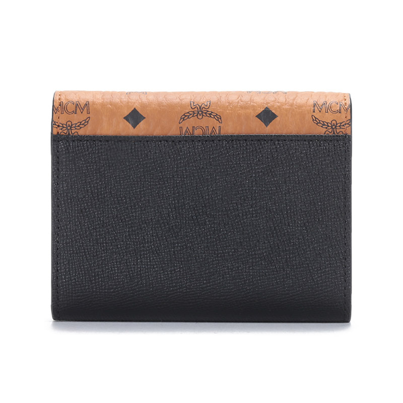 Mcm Logo Pattern Wallet In Multicolor