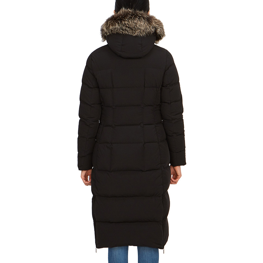 Moorer Long-sleeved Hooded Down Jacket In Black