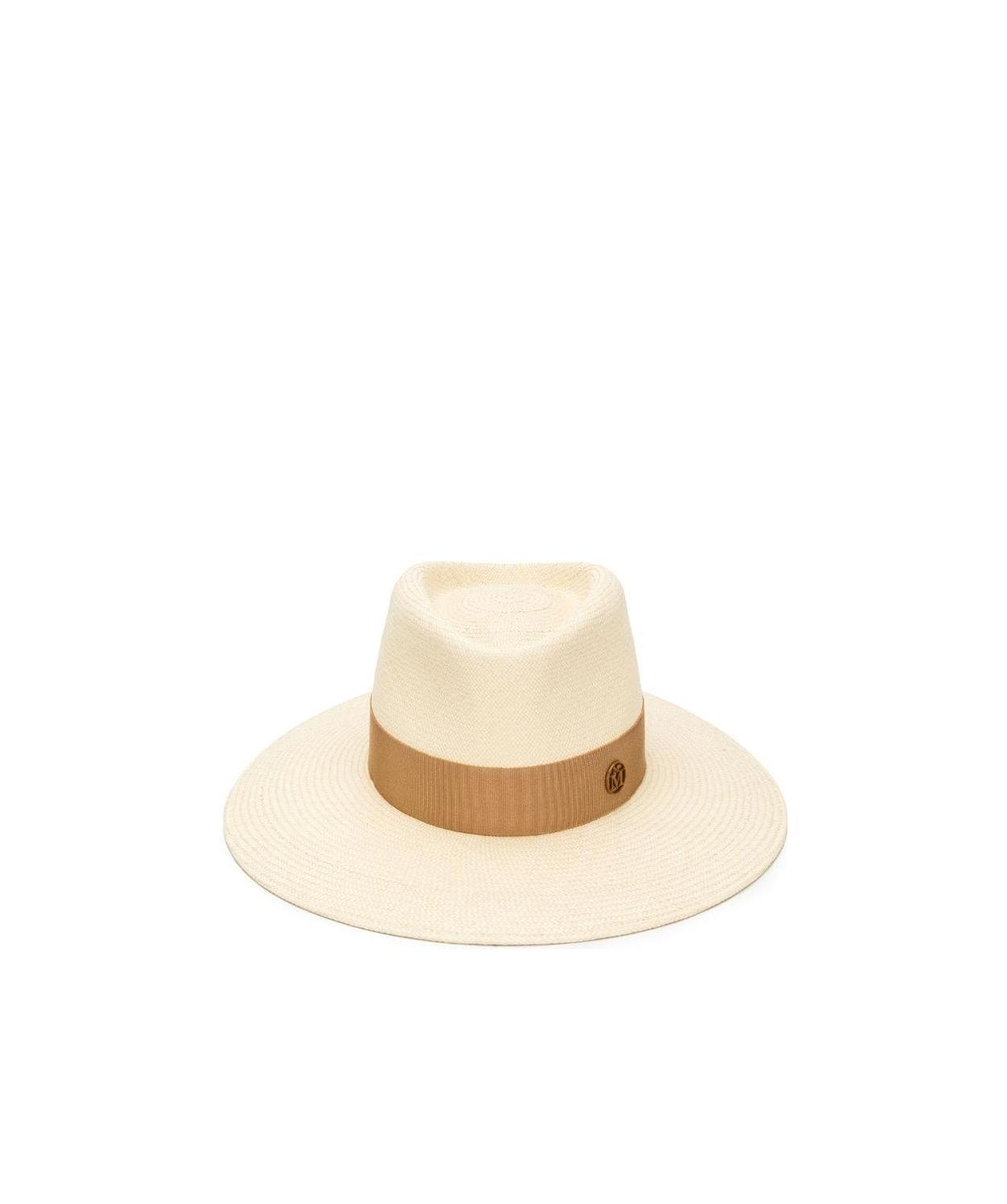 Maison Michel Charles Fedora Hat In White