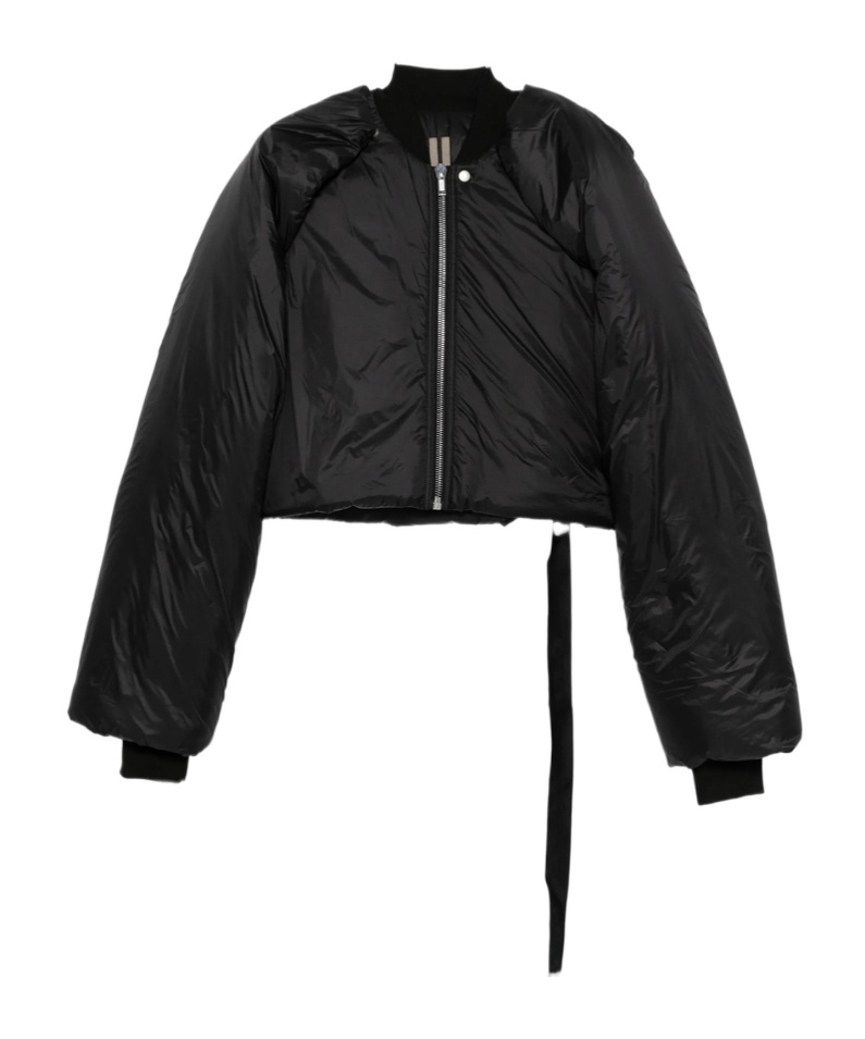 Rick Owens Drkshdw Cropped Padded Jacket In Black