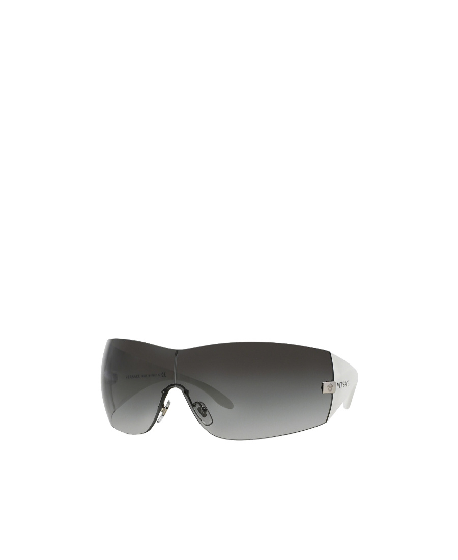 Versace Shield Frame Sunglasses In Black