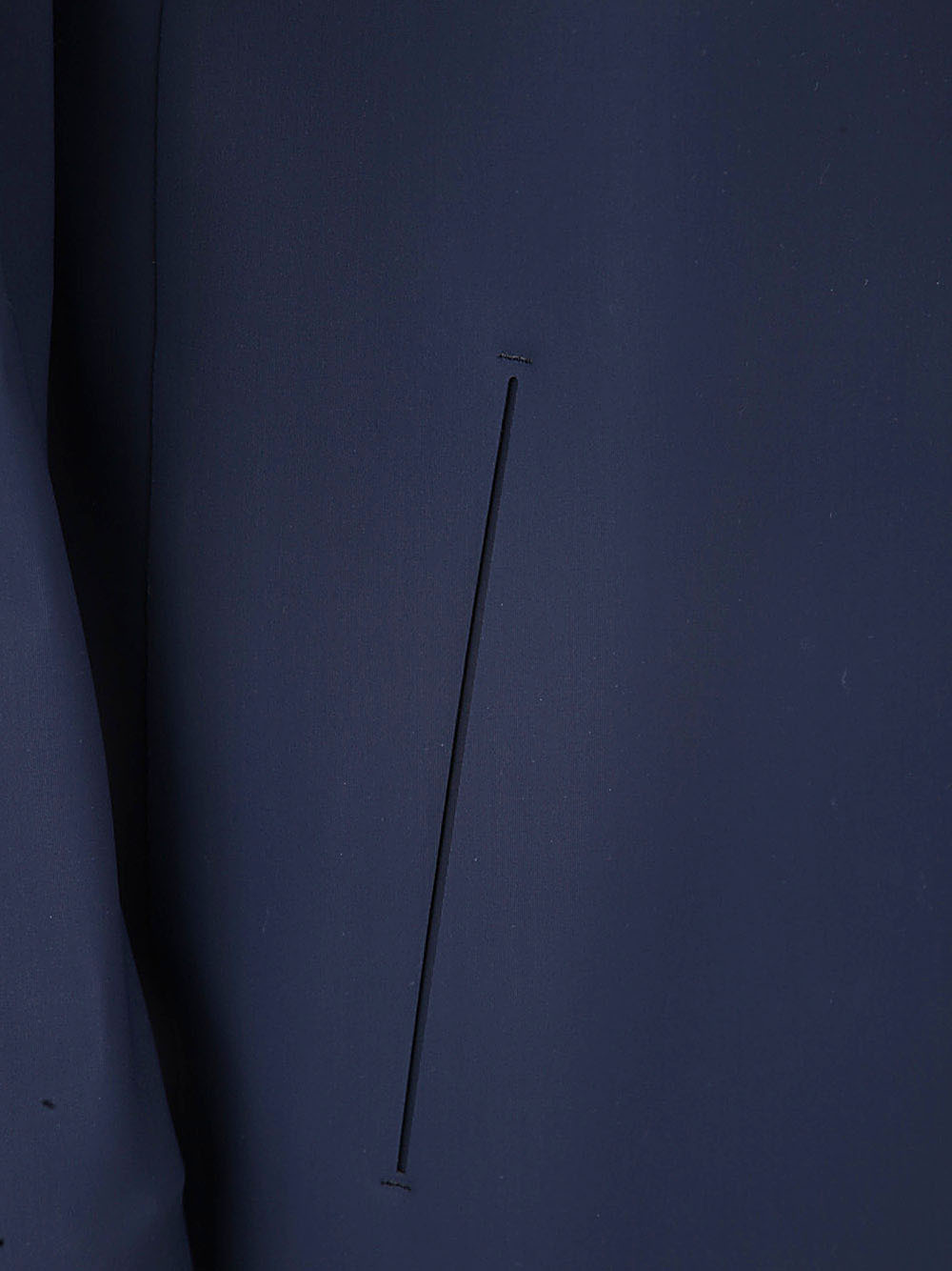 Herno Blue Coat With Concealed Closure And Collar In Stretch Polyamide Woman In Black