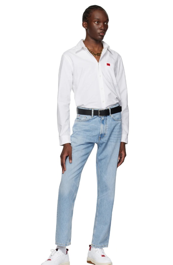 Hugo Boss Anti-surface Line Belt In Black