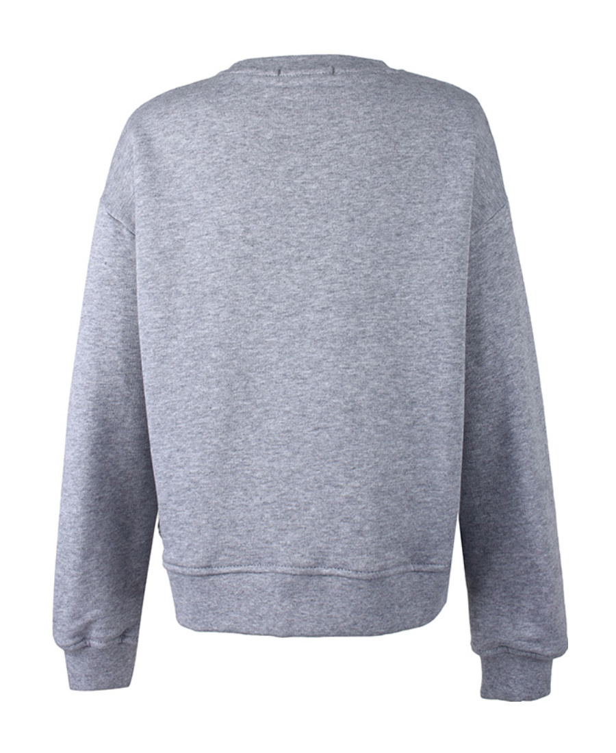 Msgm Logo Sweater In Gray
