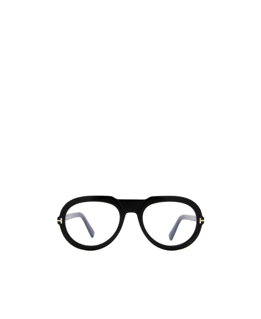 Tom Ford Eyewear Aviator Frame Straight Arm Glasses In Black