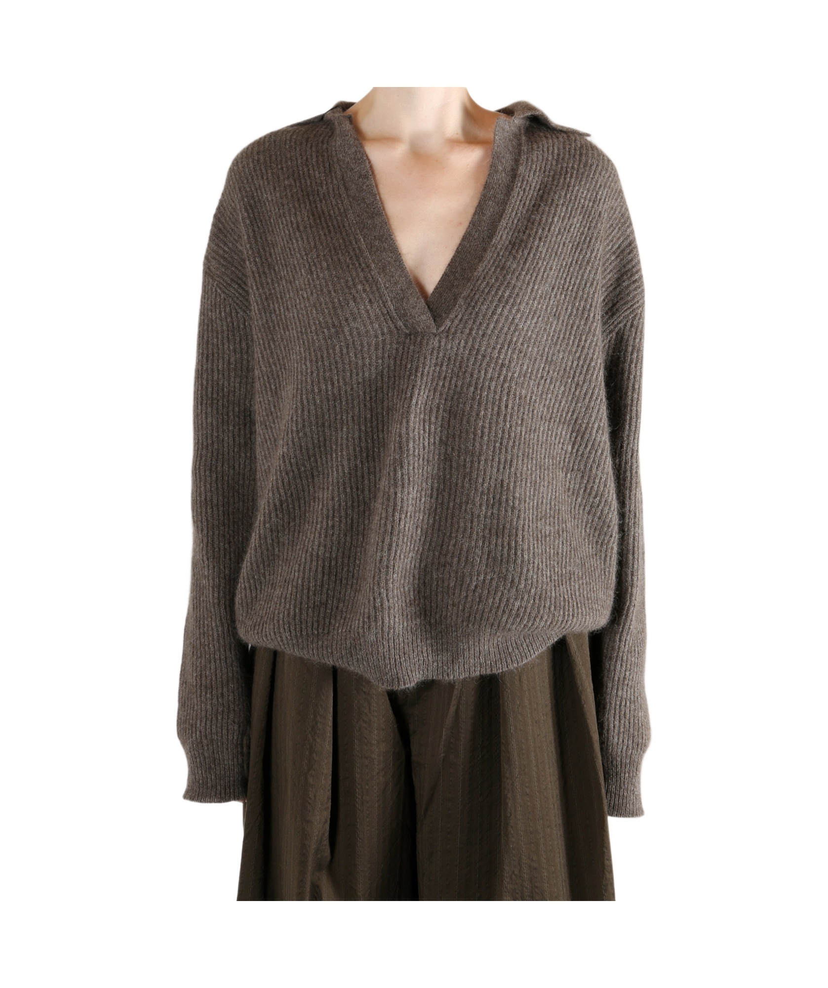 Uma Wang Raccoon Sweater In Brown