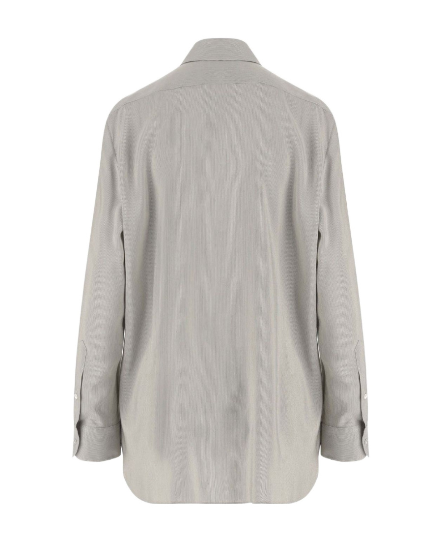 The Row Sisilia Button Shirt In Gray