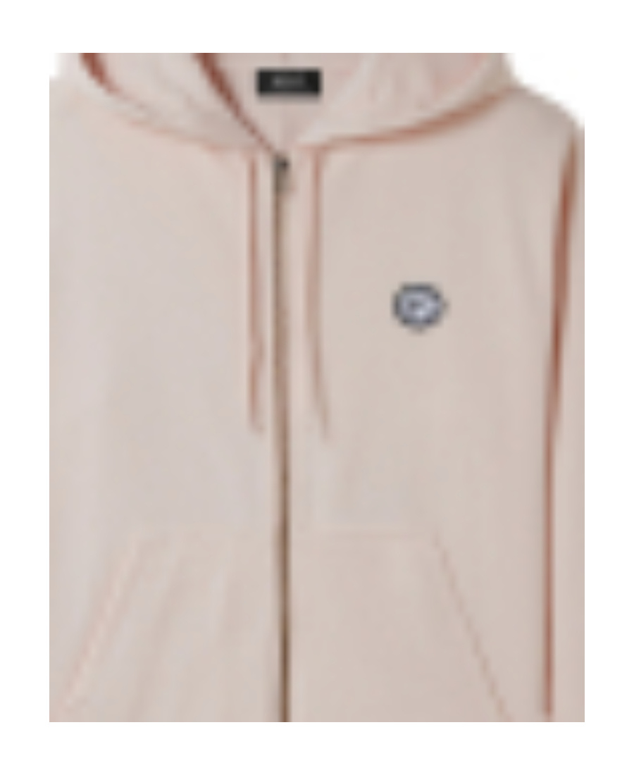 Apc Logo Zipper Casual Jacket In Nude