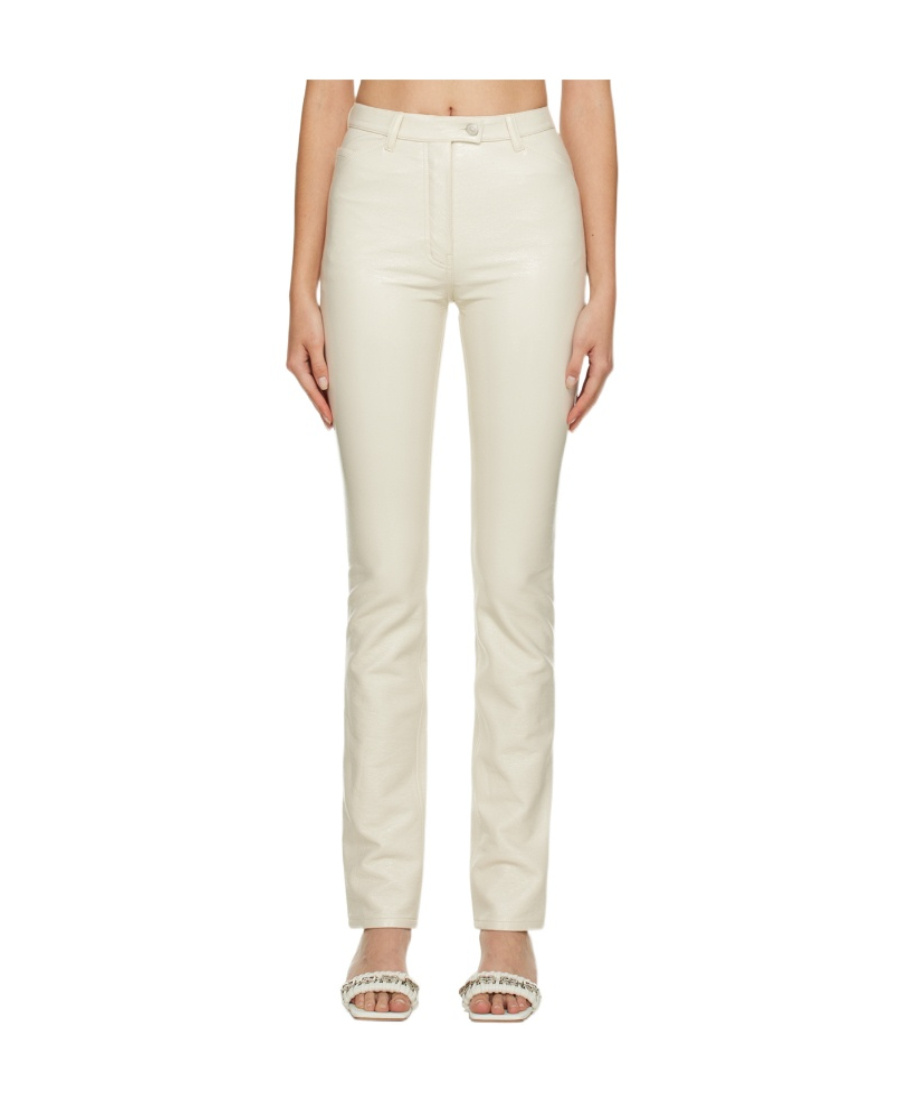 Courrèges Logo Five-bag Casual Pants In White