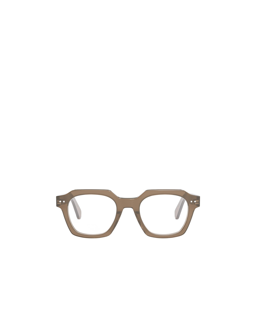 Celine Logo Flat Mirror In Brown