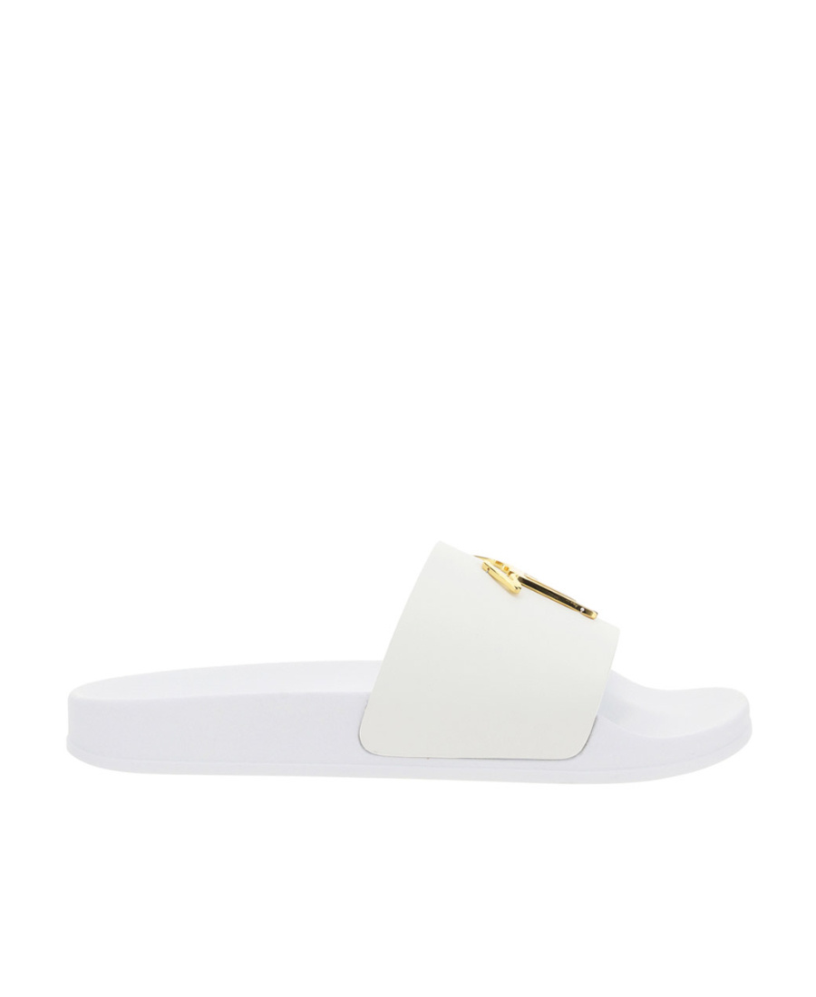 Giuseppe Zanotti Brett Logo-plaque Sliders In White
