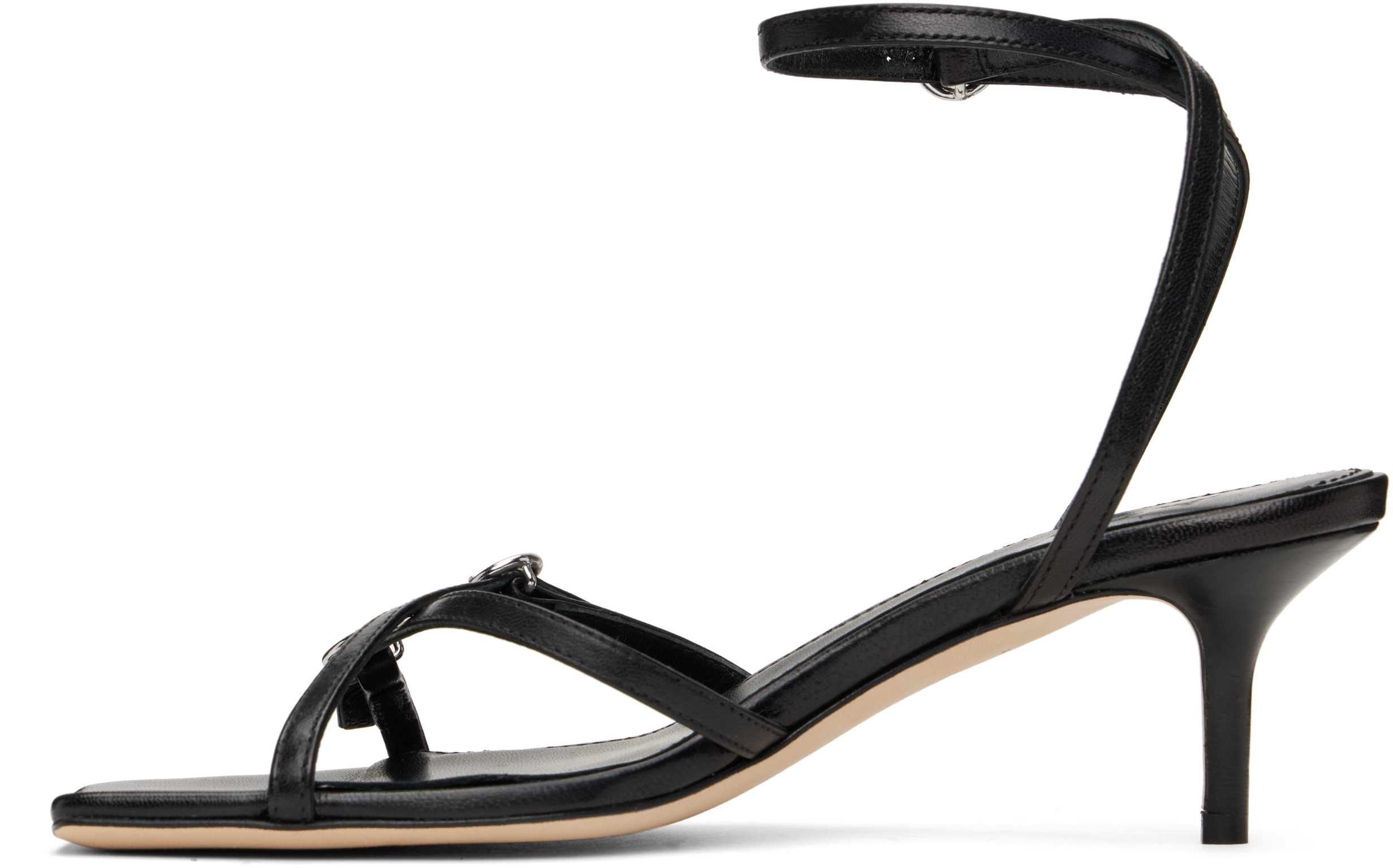 Aeyde Nappa Leather Sandals With Pointed Toe