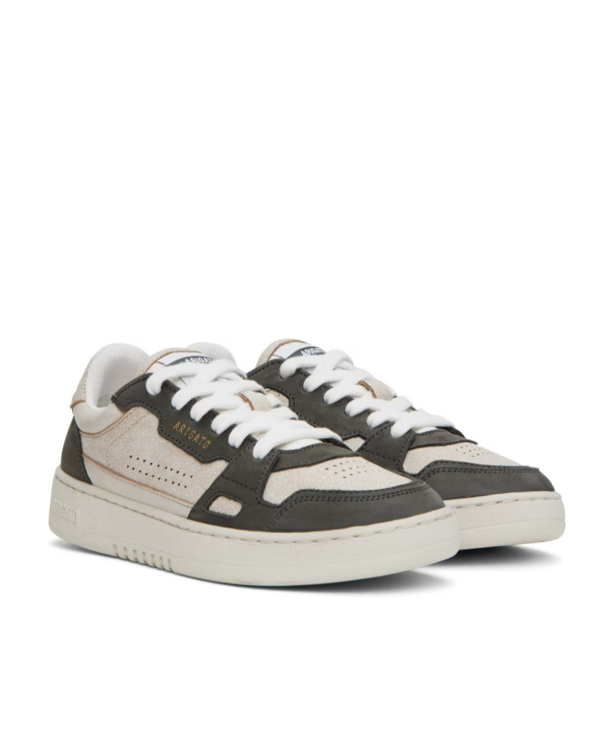 Axel Arigato White Black Round Toe Sneakers In Nude