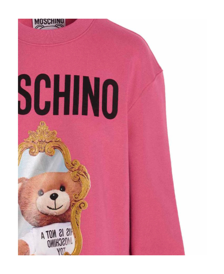 Moschino Couture Woman Mini Dress Fuchsia Size 8 Organic Cotton In Red