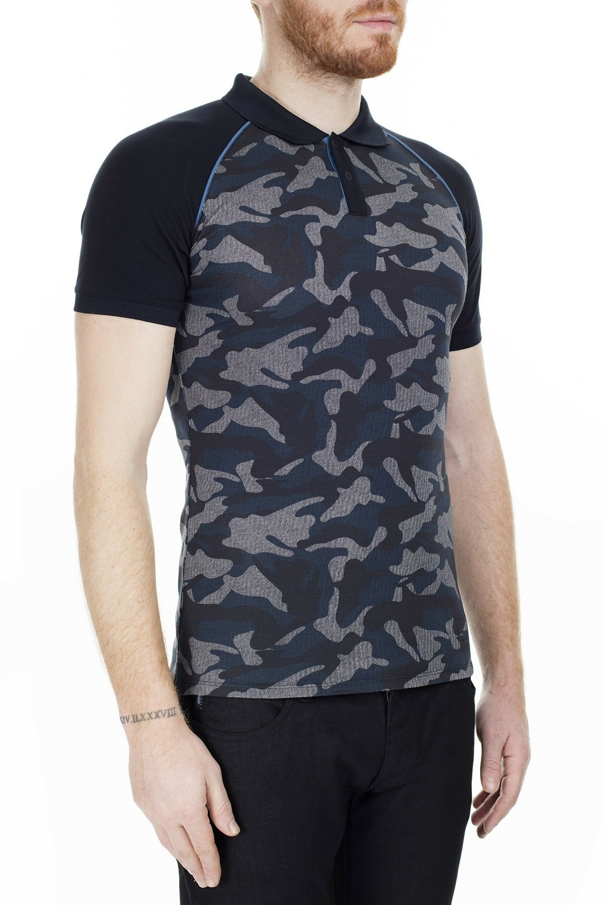 Armani Jeans Printed T-shirt In Black