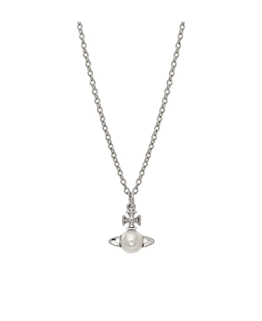 Vivienne Westwood Balbina Pendant Necklace In Gray