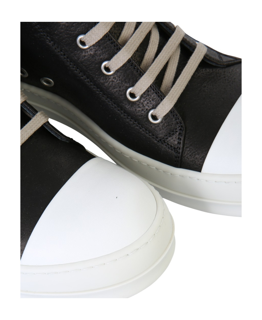 Rick Owens Lace-up Low-top Sneakers In Black