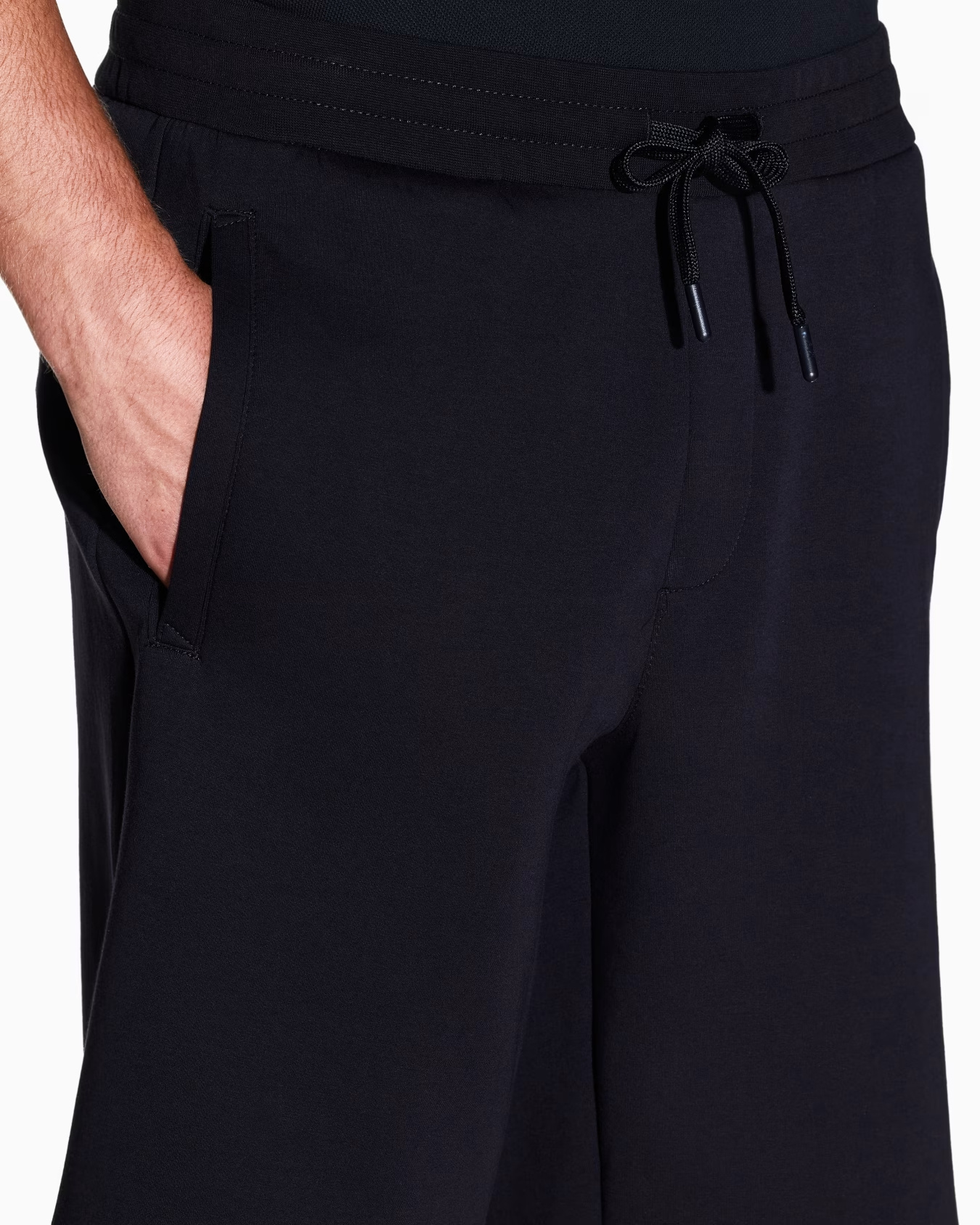 Armani Exchange Drawstring-waist Bermuda Shorts In Blue