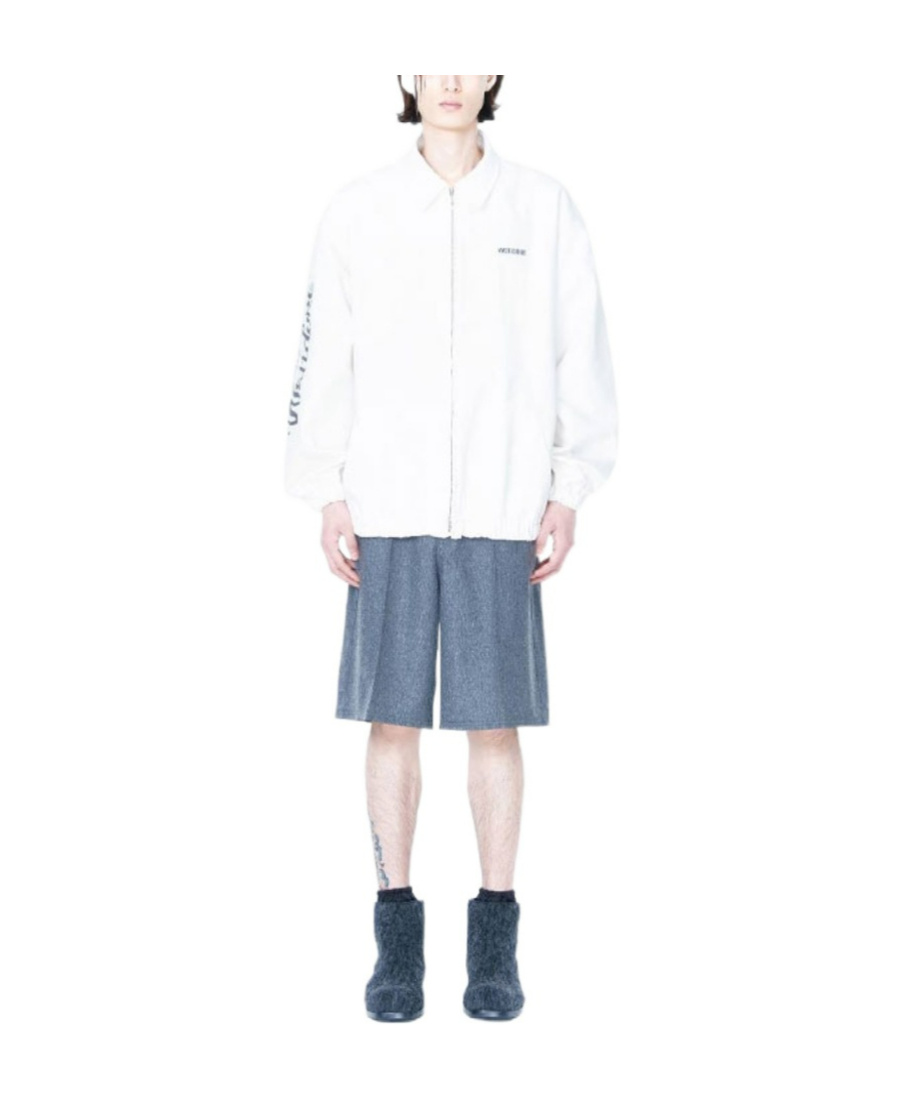 We11 Done Logo Casual Jacket In White