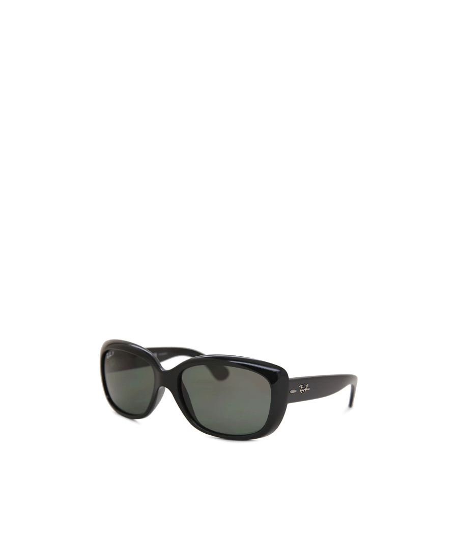 Shop Ray Ban Logo Sunglasses In Black