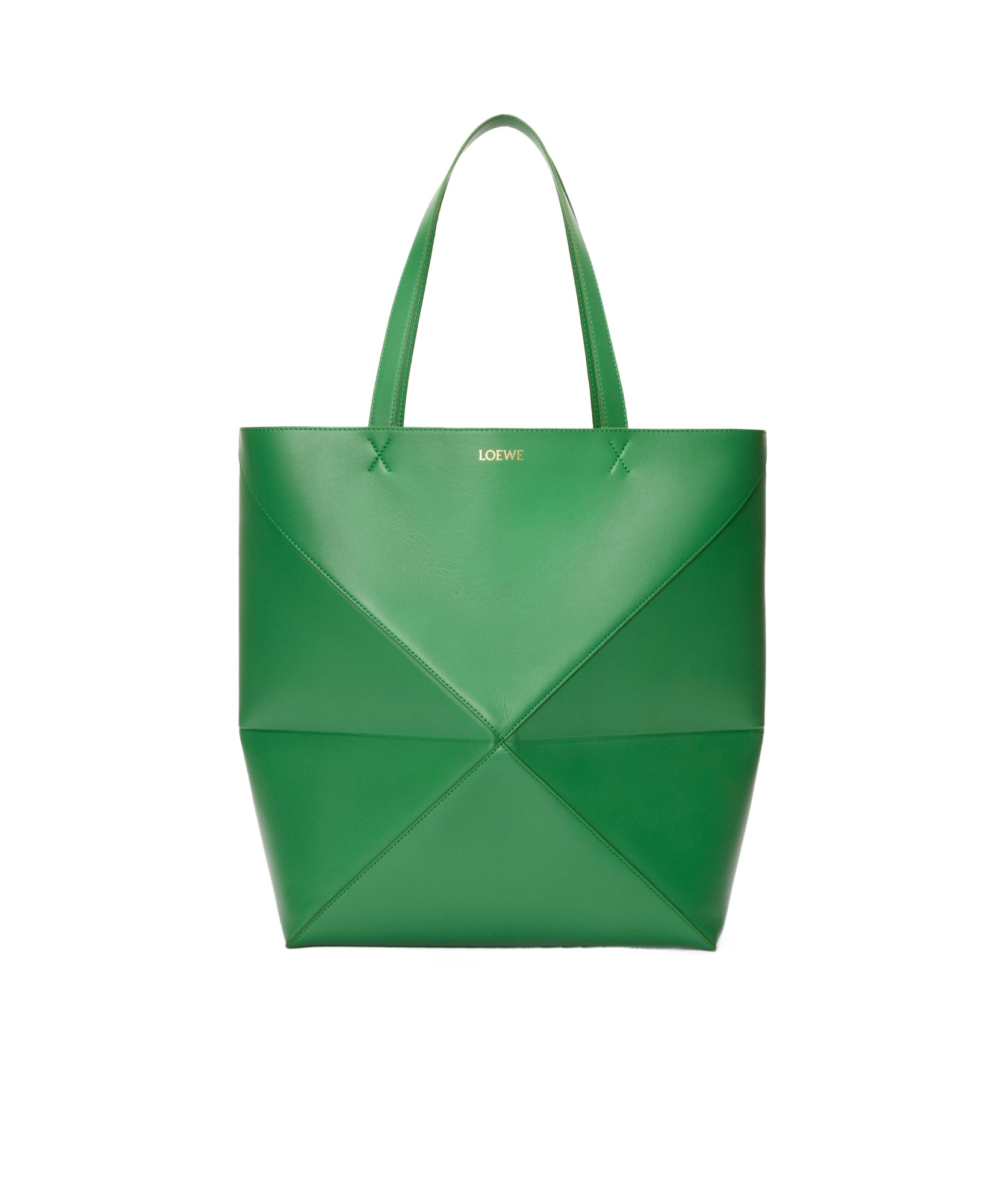 Loewe Letter Handbag In Green