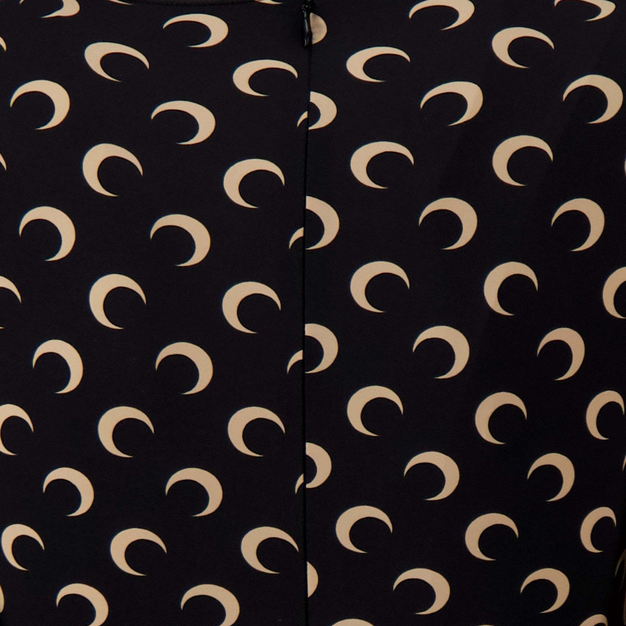 Marine Serre Regenerated All Over Moon Jersey Catsuit Clothing In Black