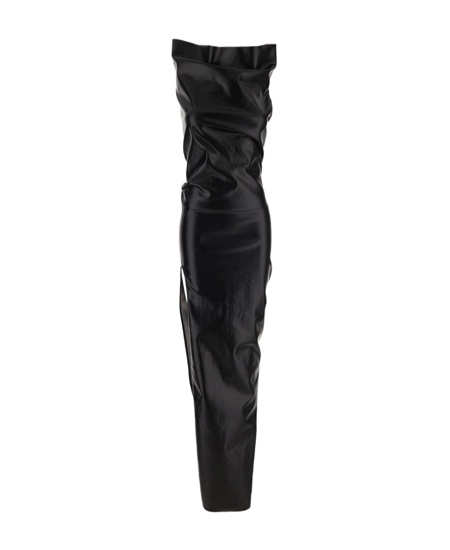 Rick Owens Athena One-shoulder Gown In Black