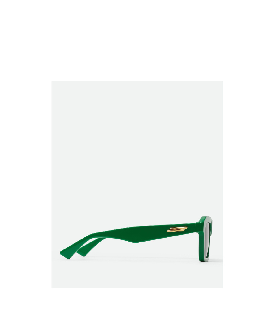 Bottega Veneta Square Sunglasses In Green