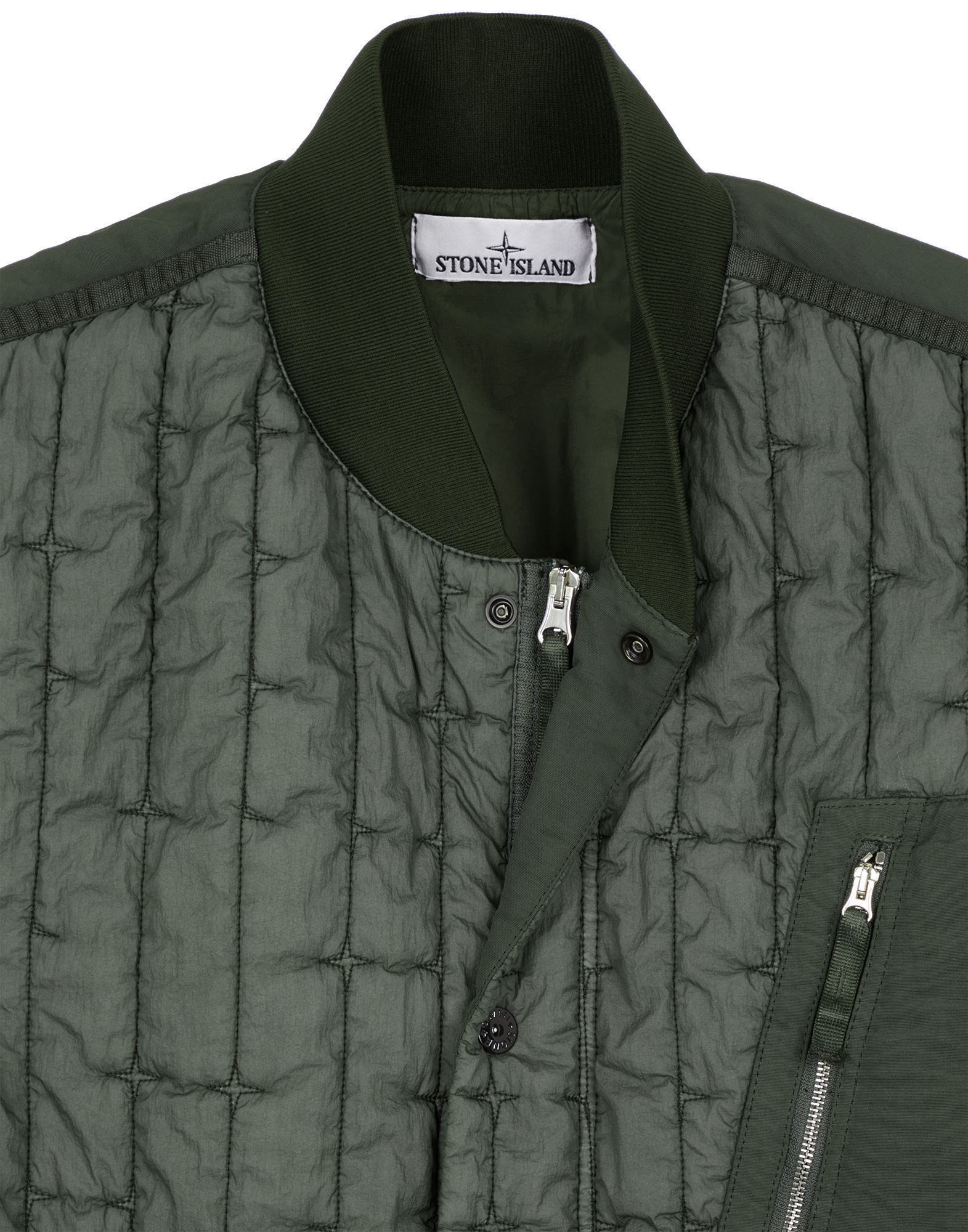 Stone Island Stella Quilted Padded Gilet In Green