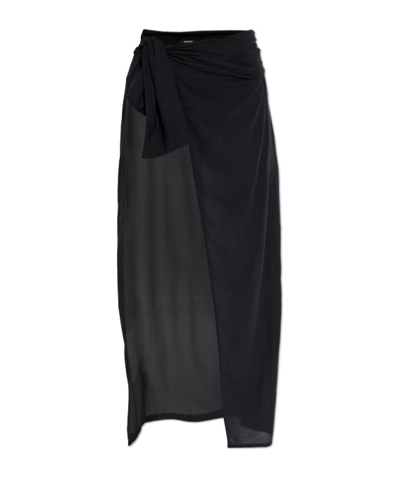 Balmain Transparent Beach Cover-up In Black