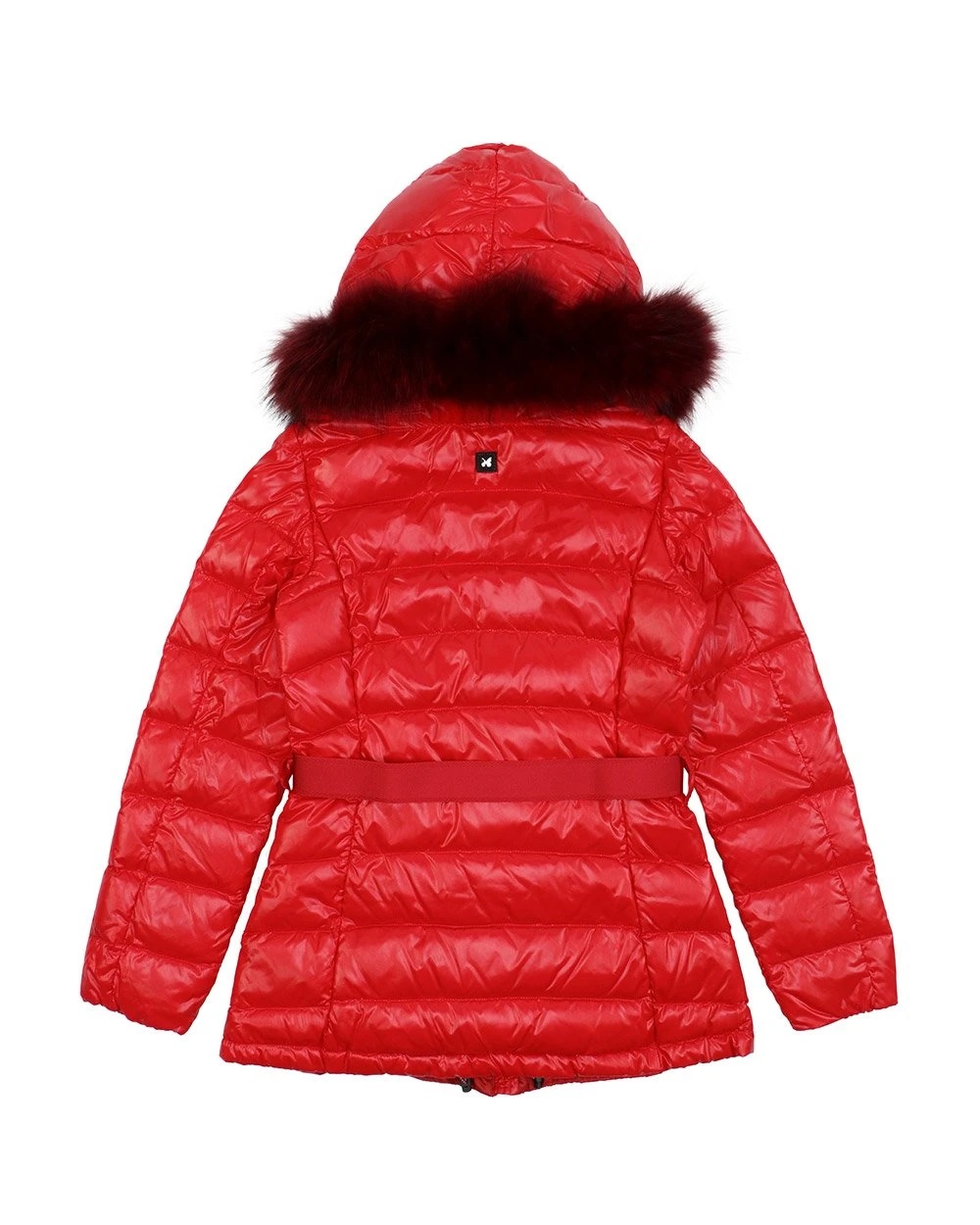 Weekend Max Mara Hooded Quilted Down Jacket In Red