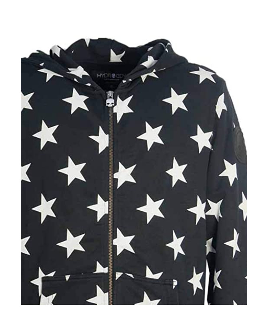 Hydrogen Hooded Casual Jacket In Black