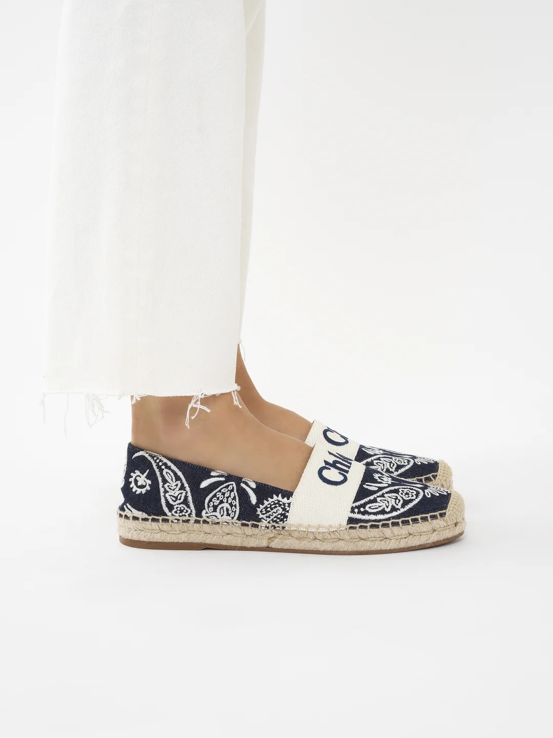 CHLOÉ PIIA DENIM ESPADRILLES