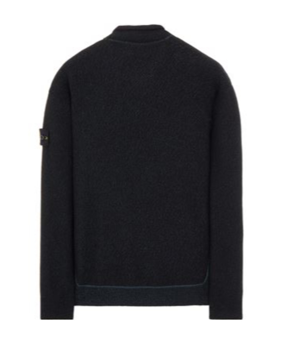 Stone Island Logo Round Neck Sweater In Green