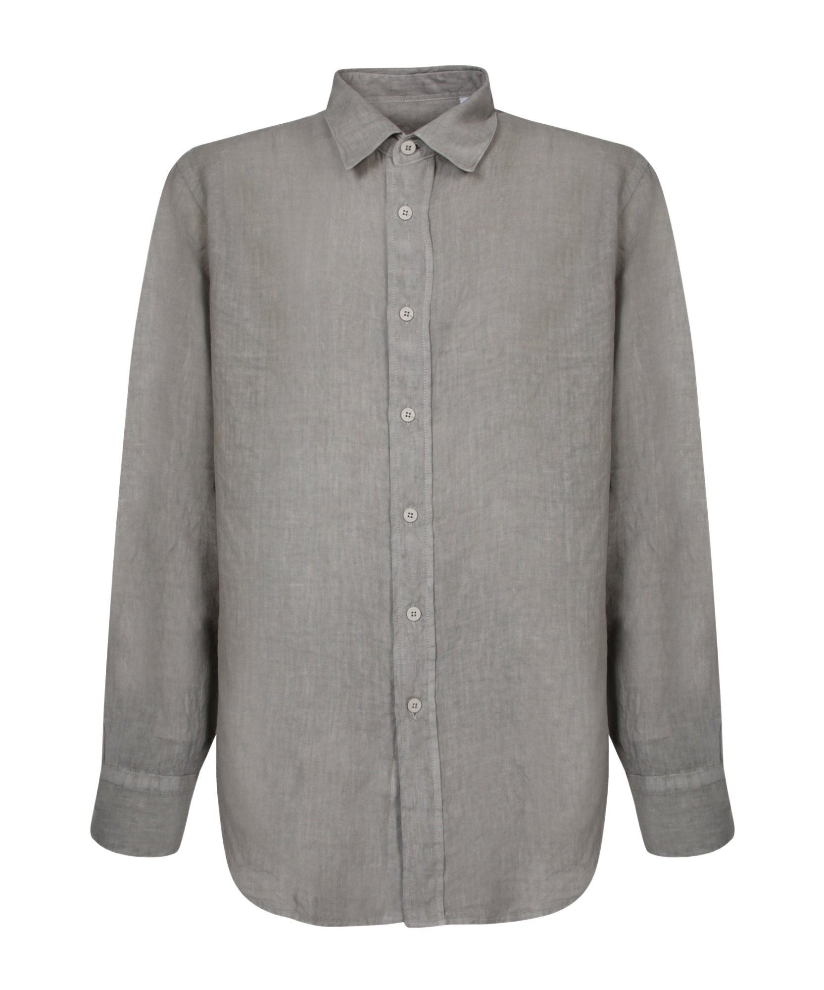 Costumein Linen Chambray Shirt In Gray