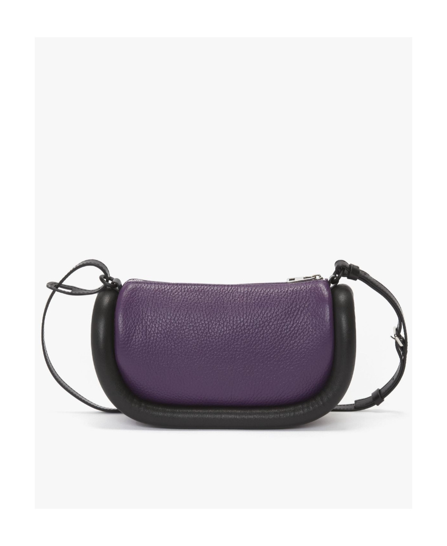 Jw Anderson Bumper-12 Leather Crossbody Bag In Black