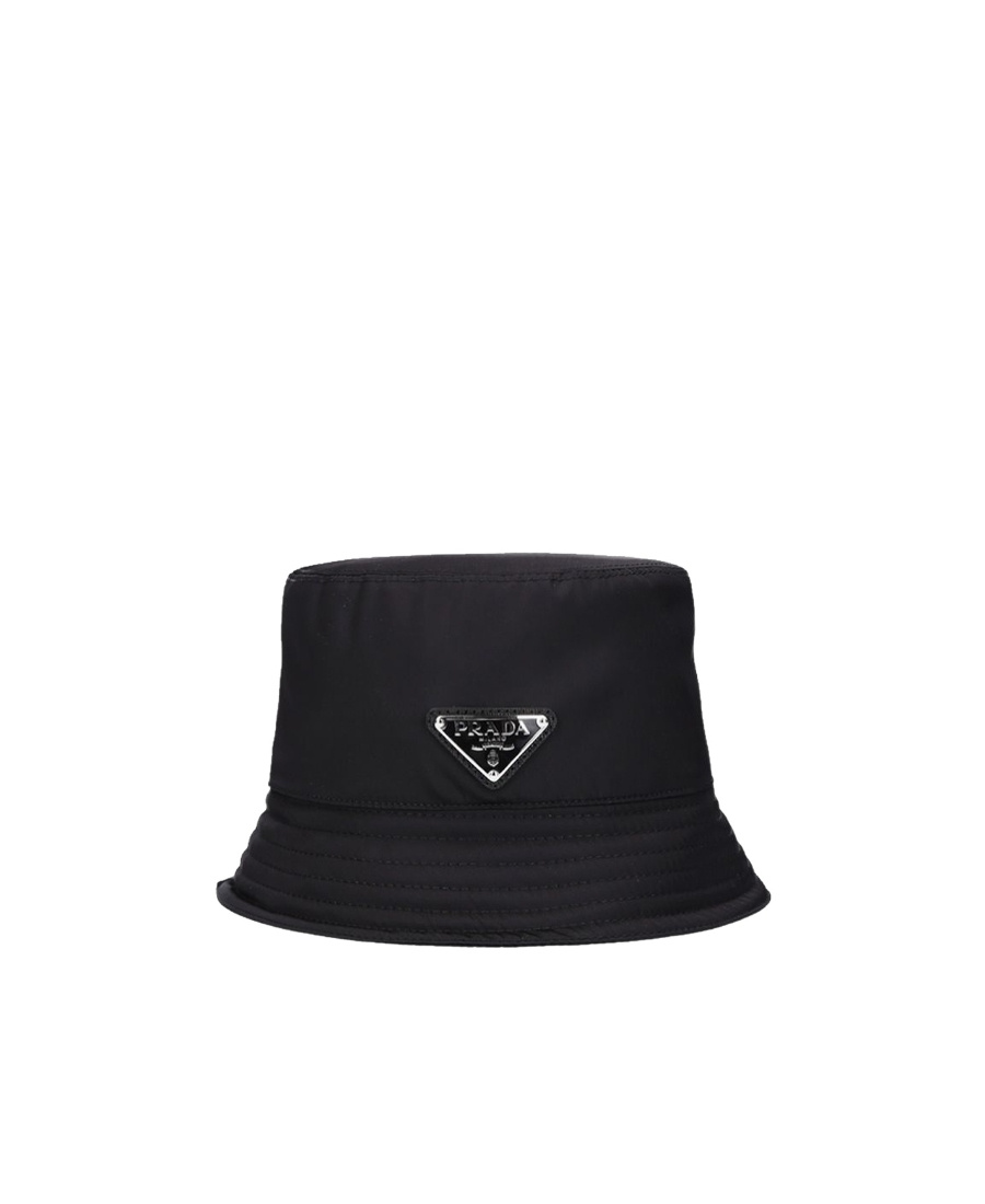Prada Womens Black Re-nylon Recycled-polyamide Bucket Hat In Black
