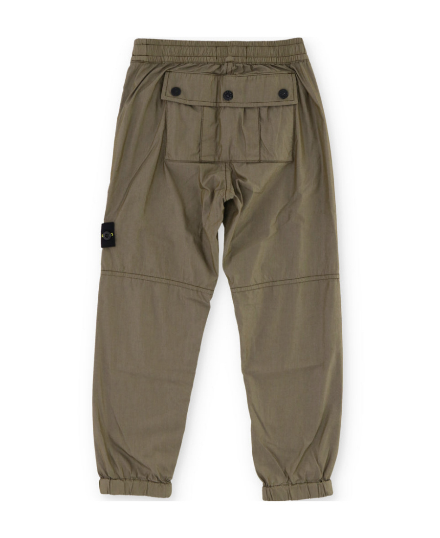 Stone Island Compass-patch Track Pants In Green