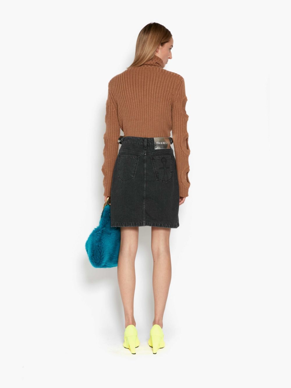 Shop Jw Anderson Cut-out Detail Jumper In Brown