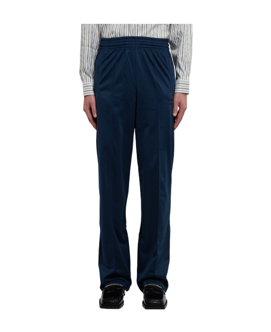 Martine Rose Logo-embroidered Track Pants In Black