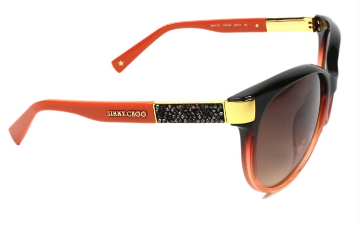 Jimmy Choo Graded Round Sunglasses In Brown