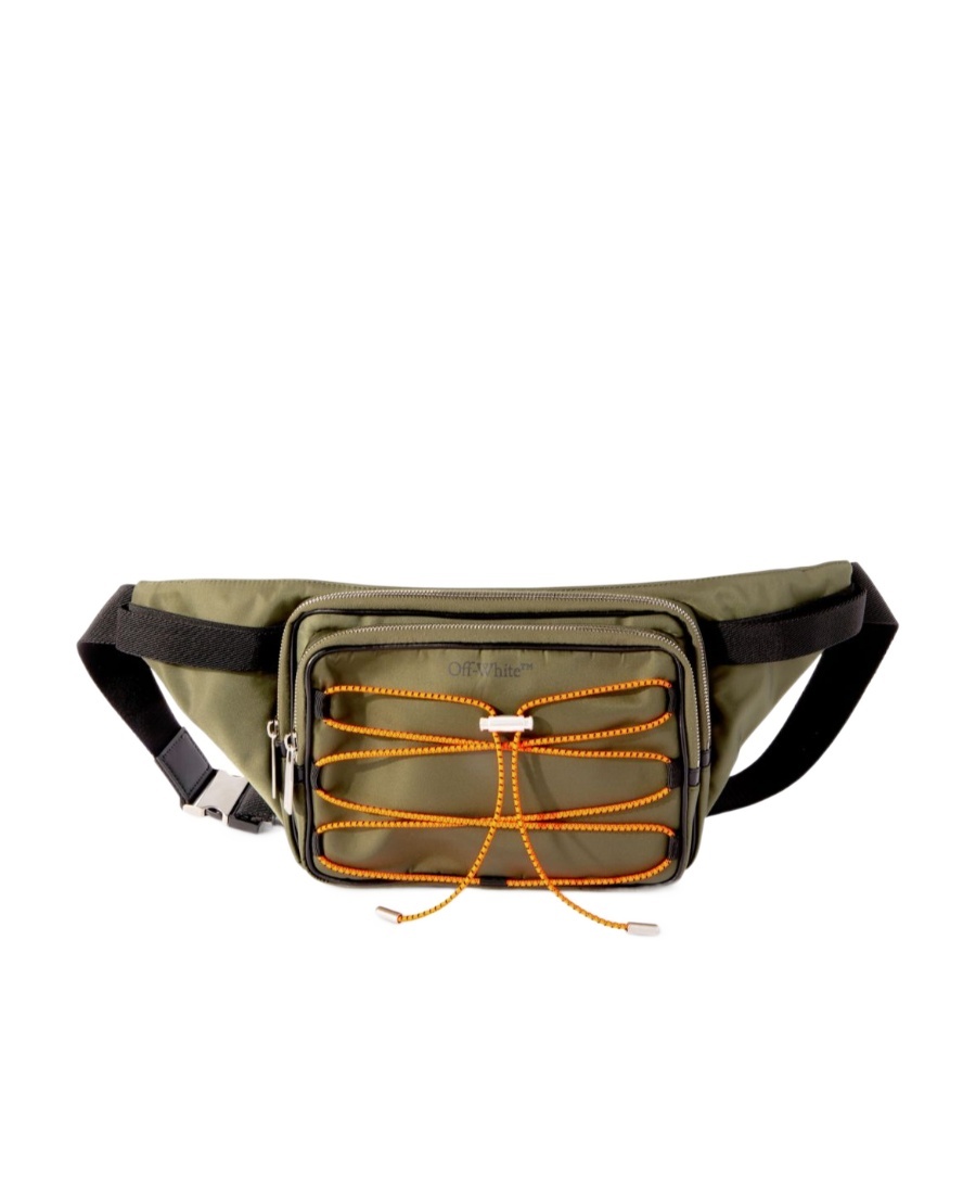 Off-white Courrier Belt Bag In Green