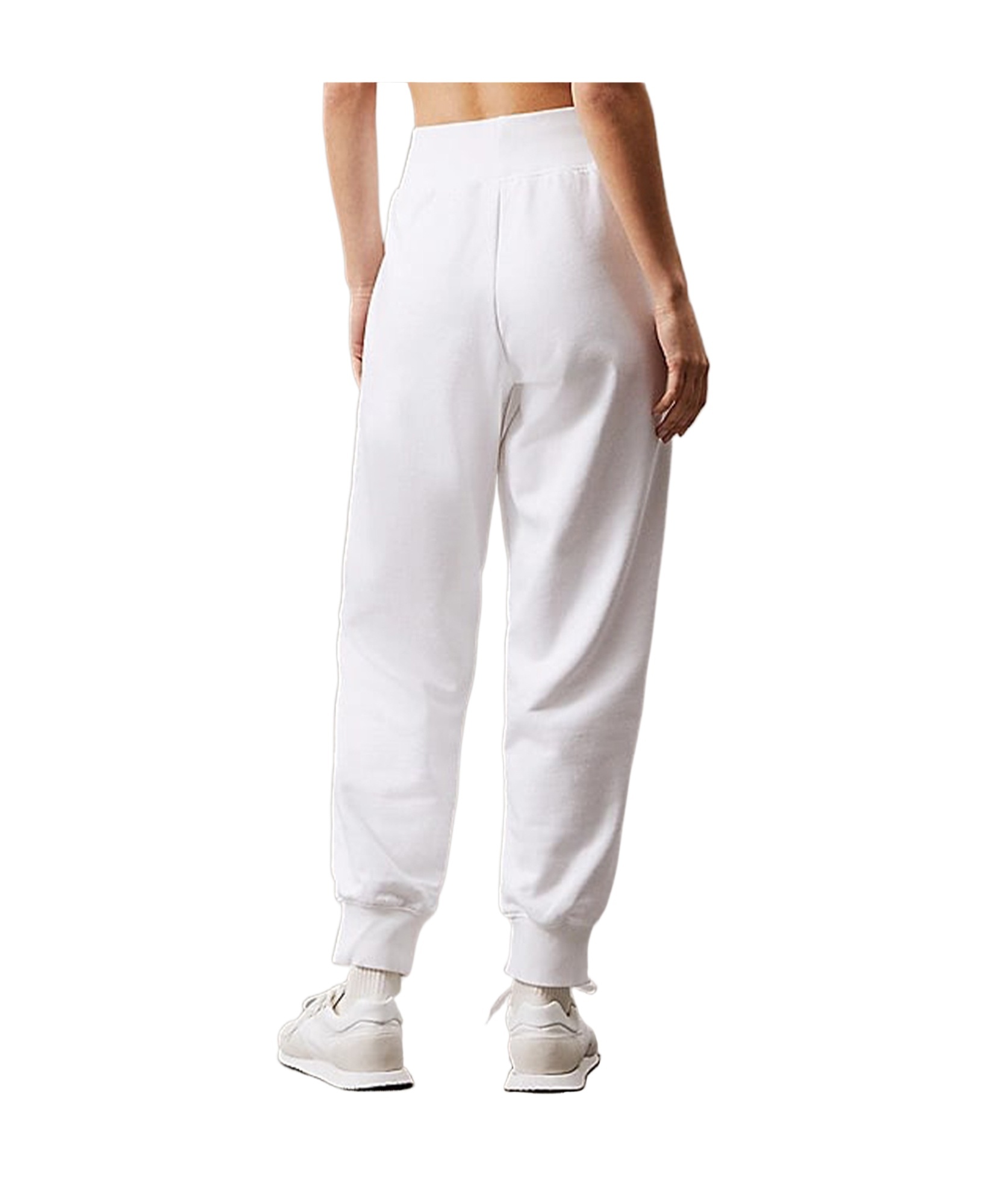 Calvin Klein Fleece Joggers In Bright White
